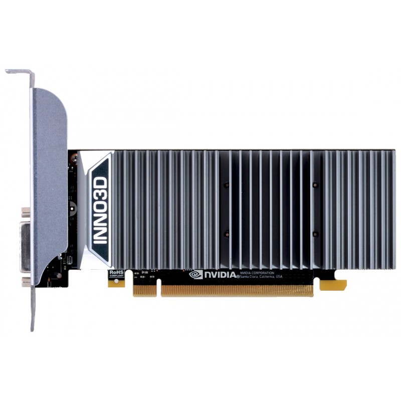 Inno3D N1030-1SDV-E5BL, GeForce GT 1030, 2 Go, GDDR5, 64 bit, 4096 x 2160 pixels, PCI Express 3.0