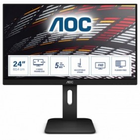 AOC P1 24P1, 60,5 cm 23.8", 1920 x 1080 pixels, Full HD, LED, 5 ms, Noir