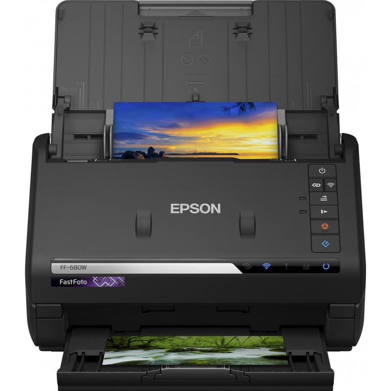 Epson FastFoto FF-680W, 216 x 910 mm, 600 x 600 DPI, 30 bit, 24 bit, 10 bit, 8 bit