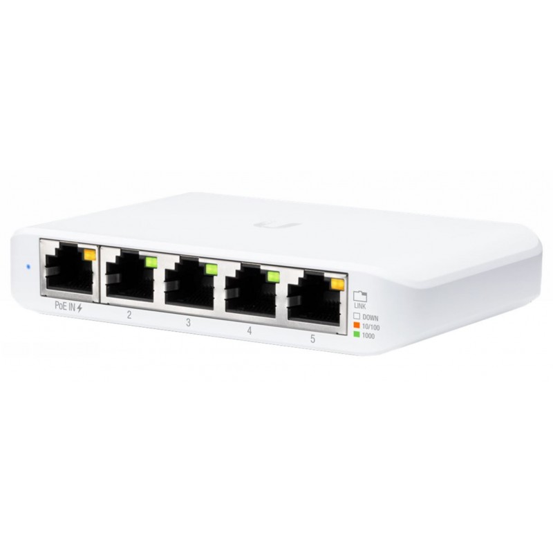 Ubiquiti UniFi USW Flex Mini - Géré - Gigabit Ethernet 101001000 - Connexion Ethernet - supportant l'alimentation via ce port