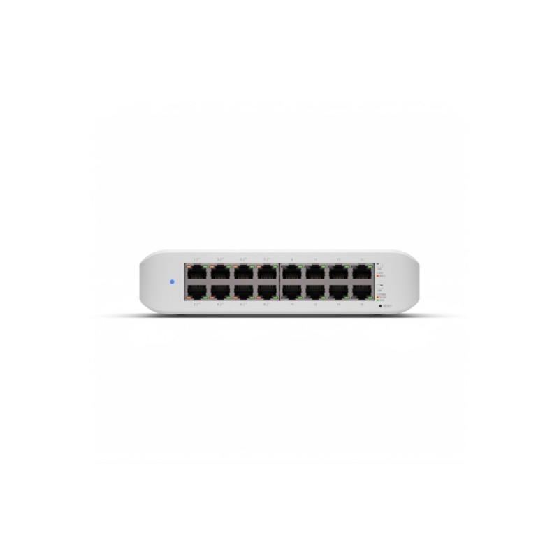Ubiquiti UniFi Switch Lite 16 PoE, L2, Gigabit Ethernet 101001000, Connexion Ethernet, supportant l'alimentation via ce port , Montage mural
