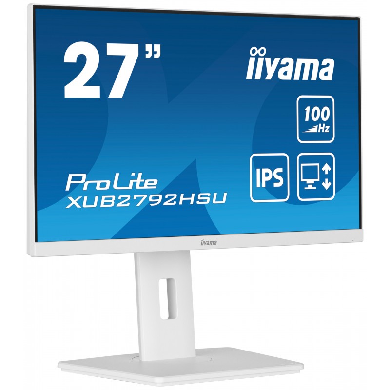 Iiyama ProLite XUB2792HSU-W6, 68,6 cm 27", 1920 x 1080 pixels, Full HD, LED, 0,4 ms, Blanc
