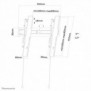Neomounts LED-W450BLACK Support pour écran mural 32-55" - inclinable, 139,7 cm 55", 100 x 100 mm, 400 x 400 mm, 0 - 12, Acier, Noir