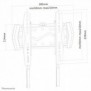 Neomounts LED-W120 Support pour écran mural 22-40" - ultra-plat, 55,9 cm 22", 101,6 cm 40", 100 x 100 mm, 200 x 200 mm, Acier, Noir