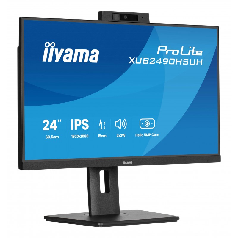 Iiyama XUB2490HSUH-B2, 60,5 cm 23.8", 1920 x 1080 pixels, Full HD, LED, 4 ms, Noir