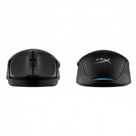 Kingston HyperX Pulsefire Fuse - Souris de jeu sans fil , Ambidextre, Optique, RF sans fil + Bluetooth, 12000 DPI, Noir