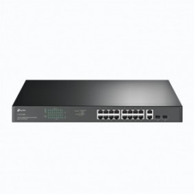 TP-LINK TL-SG1218MP, Non-géré, Gigabit Ethernet 101001000, Full duplex, Connexion Ethernet, supportant l'alimentation via ce port , Grille de montage, 1U