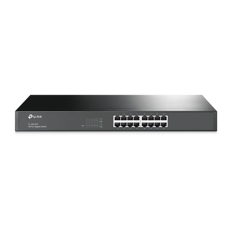 TP-LINK TL-SG1016, Non-géré, Gigabit Ethernet 101001000, Full duplex, Grille de montage, 1U