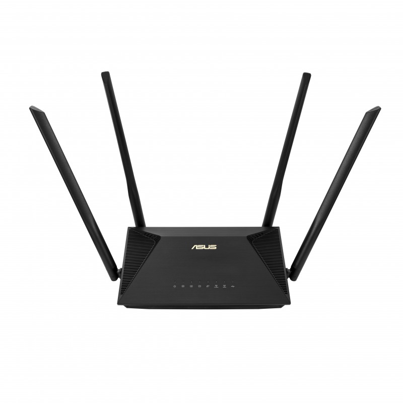 ASUS RT-AX53U, Wi-Fi 6 802.11ax, Bi-bande 2,4 GHz  5 GHz, EthernetLAN, 3G, Noir, Routeur