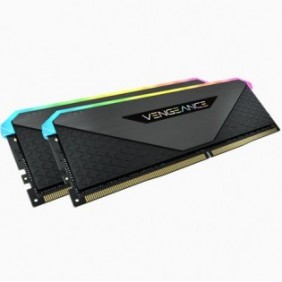 Corsair Vengeance RGB CMN32GX4M2Z3200C16, 32 Go, 2 x 16 Go, DDR4, 3200 MHz, 288-pin DIMM, Noir
