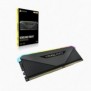 Corsair Vengeance RGB CMN32GX4M2Z3200C16, 32 Go, 2 x 16 Go, DDR4, 3200 MHz, 288-pin DIMM, Noir