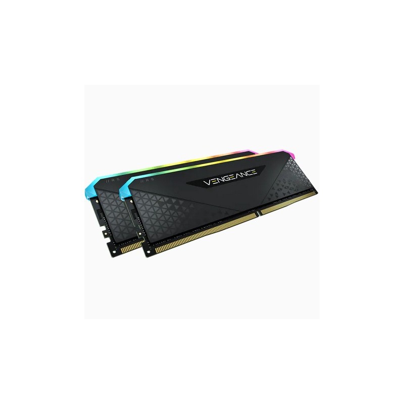 Corsair Vengeance RGB , 32 Go, 2 x 16 Go, DDR4, 3200 MHz, 288-pin DIMM, Noir