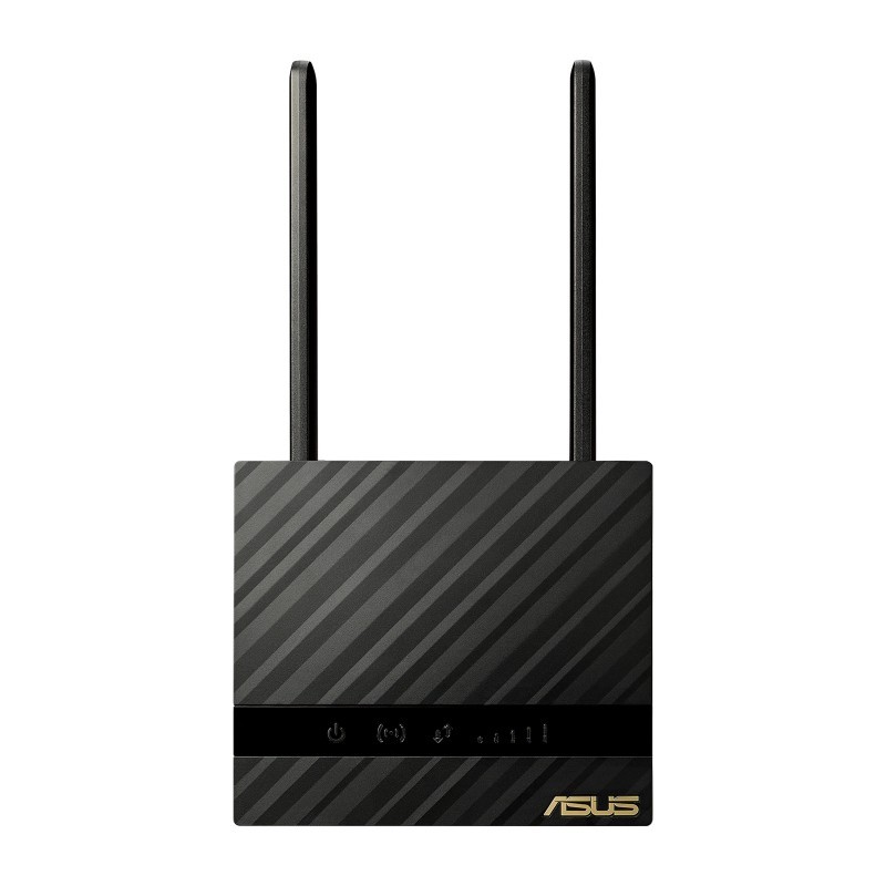 ASUS 4G-N16, Wi-Fi 4 802.11n, Monobande 2,4 GHz, EthernetLAN, 3G, 4G, Noir