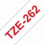 Brother TZE-262, Rouge sur blanc, TZe, Transfert thermique, Chine, 5 année, Brother