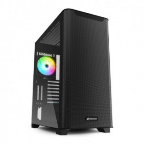 Sharkoon M30 RGB ATX E-ATX, Full Tower, PC, Noir, ATX, EATX, Jouer, Bleu, Vert, Rouge