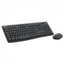 Logitech MK370 Combo for Business, Sans fil, Bluetooth, Clavier à membrane, QWERTZ, Graphite, Souris incluse