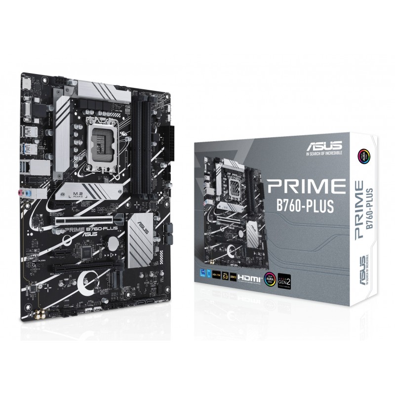 ASUS PRIME B760-PLUS, Intel, LGA 1700, Intel® Celeron®, Intel® Core™ i3, Intel® Core™ i5, Intel® Core™ i7, Intel® Core™ i9,..., LGA 1700, DDR5-SDRAM, 192 Go