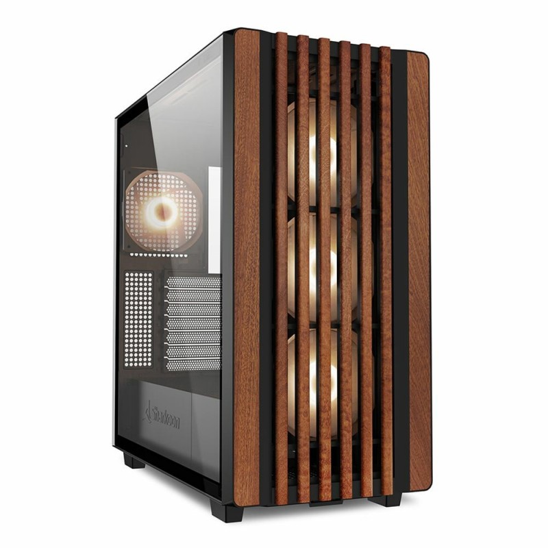 Sharkoon REBEL C70G RGB, Full Tower, PC, Noir, Bois, ATX, micro ATX, Mini-ITX, Métal, Verre trempé, Multi
