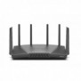 Synology RT6600ax Router WiFi6 1xWAN 3xGbE 1x2.5Gb, Wi-Fi 6E 802.11ax, Tri-bande 2,4 GHz  5 GHz  5 GHz, EthernetLAN, 3G, Noir, Routeur portable