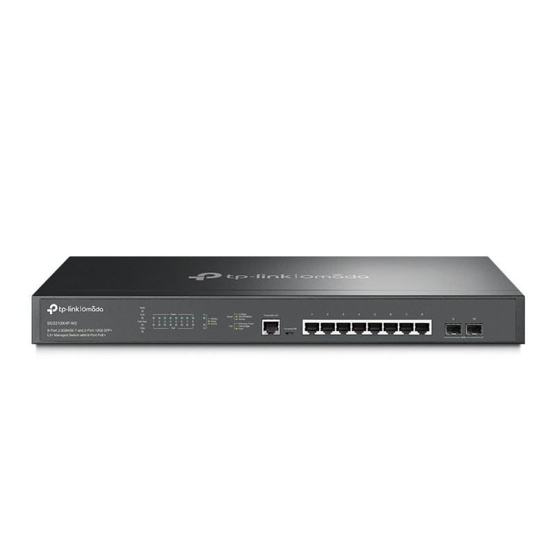 TP-LINK Omada SG3210XHP-M2, Géré, L2+, 2.5G Ethernet 10010002500, Connexion Ethernet, supportant l'alimentation via ce port , Grille de montage, 1U