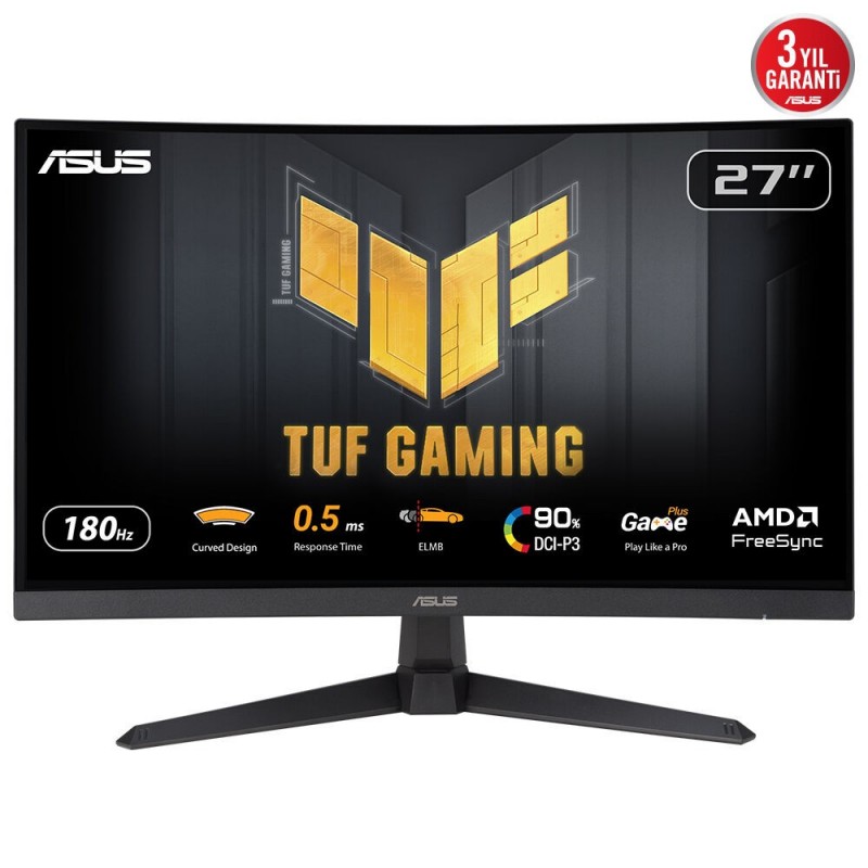 ASUS TUF Gaming VG27WQ3B, 68,6 cm 27", 2560 x 1440 pixels, Quad HD, LCD, 1 ms, Noir