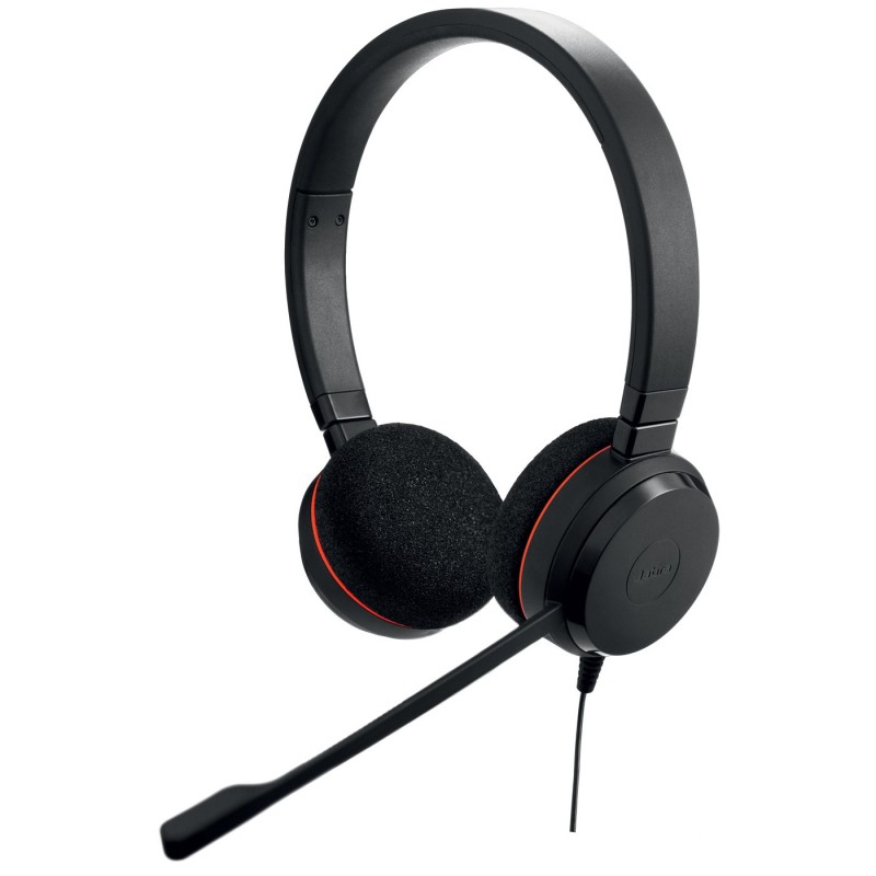 Jabra Evolve 20, Avec fil, 150 - 7000 Hz, BureauCentre d'appels, 132 g, Casque, Noir