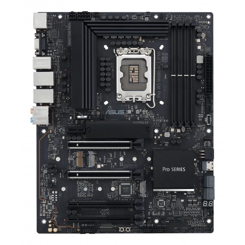 ASUS PRO WS W680-ACE IPMI, Intel, LGA 1700, Intel® Celeron®, Intel® Core™ i5, Intel® Core™ i7, Intel® Core™ i9, Intel® Pentium® Gold, LGA 1700, DDR5-SDRAM, 128 Go