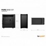 Be Quiet! Pure Base 501 Noir | Boîtier PC vitré , Mini ATX  Micro ATX  ATX, 2 ventilateurs Pure Wings 3 140 mm PWM, Midi Tower, PC, Noir, ATX, micro ATX, Mini-ITX, Acrylonitrile-Butadiène-Styrène , Acier, Verre trempé, 17,8 cm