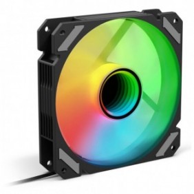 Sharkoon SHARK Mirror PWM RGB, Ventilateur, 12 cm, 500 trmin, 1500 trmin, 99,52 m³h, Noir