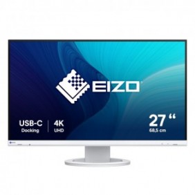 EIZO FlexScan EV2740S, 68,6 cm 27", 3840 x 2160 pixels, 4K Ultra HD, LCD, 6 ms, Blanc