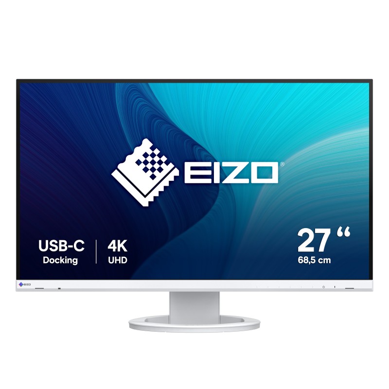 EIZO FlexScan EV2740S, 68,6 cm 27", 3840 x 2160 pixels, 4K Ultra HD, LCD, 6 ms, Blanc