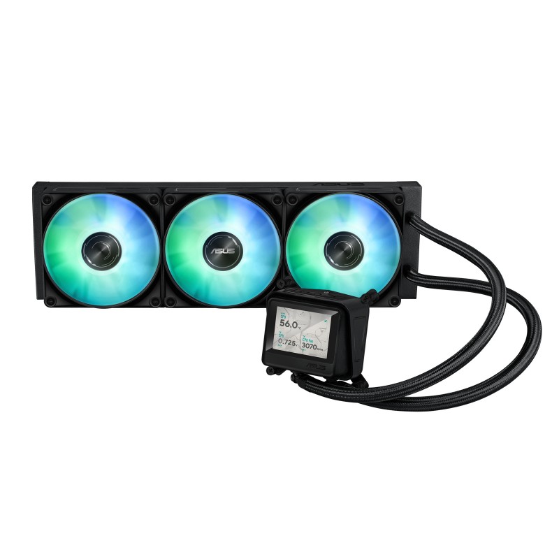 ASUS MAX GAMING LC 360 ARGB LCD, Refroidisseur de liquide tout-en-un, 12 cm, Noir