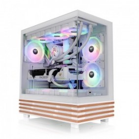 Thermaltake View 270 Plus WS ARGB Snow, Midi Tower, PC, Blanc, ATX, EATX, micro ATX, Mini-ITX, SPCC, Verre trempé, Gaming