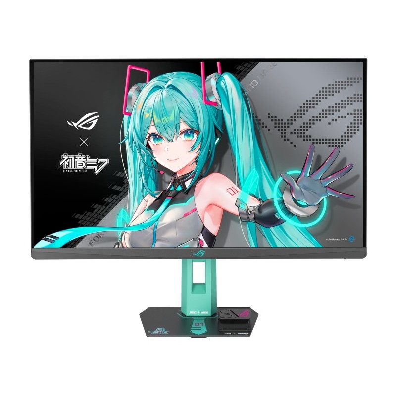ASUS ROG Strix XG27ACMEG-G Hatsune Miku Edition, 68,6 cm 27", 2560 x 1440 pixels, Wide Quad HD, LCD, 1 ms, Multicolore