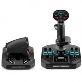 ThrustMaster Sol-R 4 HOTAS, Joystick + levier de commande du moteur, PC, AnalogiqueNumérique, RougeVertBleu, Avec fil, USB