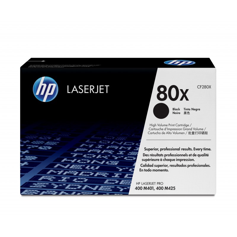 HP 80X toner LaserJet noir grande capacité authentique, 6900 pages, Noir, 1 pièce