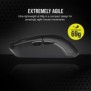 Corsair KATAR ELITE Wireless, Droitier, Optique, RF Wireless + Bluetooth + USB Type-A, 26000 DPI, Noir