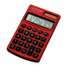 Olympia LCD 1110, Poche, Calculatrice basique, 10 chiffres, 1 lignes, Rouge
