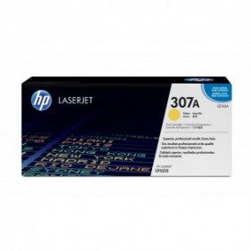 HP 307A toner LaserJet jaune authentique, 7300 pages, Jaune, 1 pièce