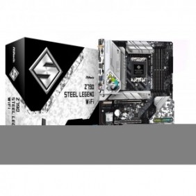 ASRock Z790 Steel Legend WiFi, Intel, LGA 1700, Intel® Core™ i5, Intel® Core™ i7, Intel® Core™ i9, DDR5-SDRAM, 128 Go, DIMM