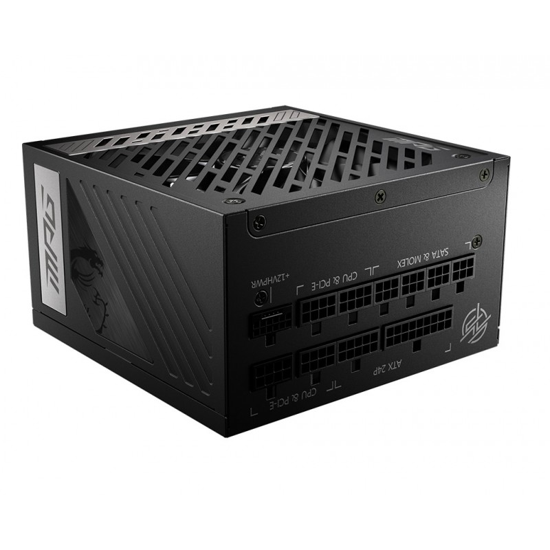 MSI MPG A1000G PCIE5, 1000 W, 100 - 240 V, 50 - 60 Hz, Actif, 120 W, 1000 W