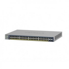 Netgear GS728TP, Géré, L2L3L4, Gigabit Ethernet 101001000, Connexion Ethernet, supportant l'alimentation via ce port , Grille de montage