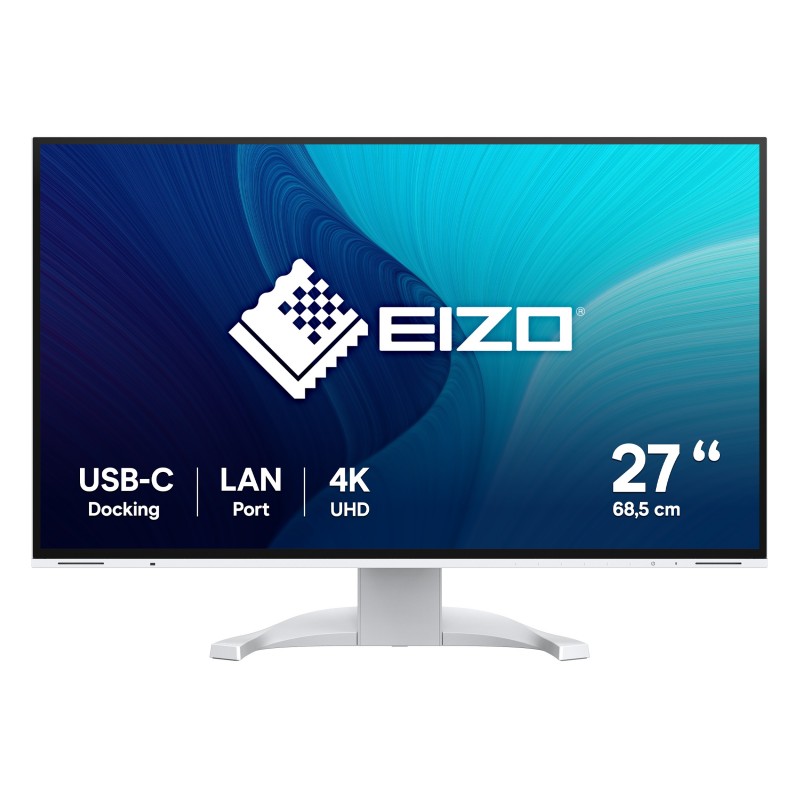 EIZO FlexScan EV2740X-WT, 68,6 cm 27", 3840 x 2160 pixels, 4K Ultra HD, LCD, 5 ms, Blanc