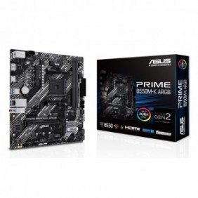 ASUS PRIME B550M-K ARGB, AMD, Emplacement AM4, DDR4-SDRAM, 64 Go, DIMM, Double canal