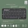 Logitech 920-012203, Sans fil, RF sans fil + Bluetooth, Commutateur de touche « ciseaux », QWERTZ, Graphite, Souris incluse