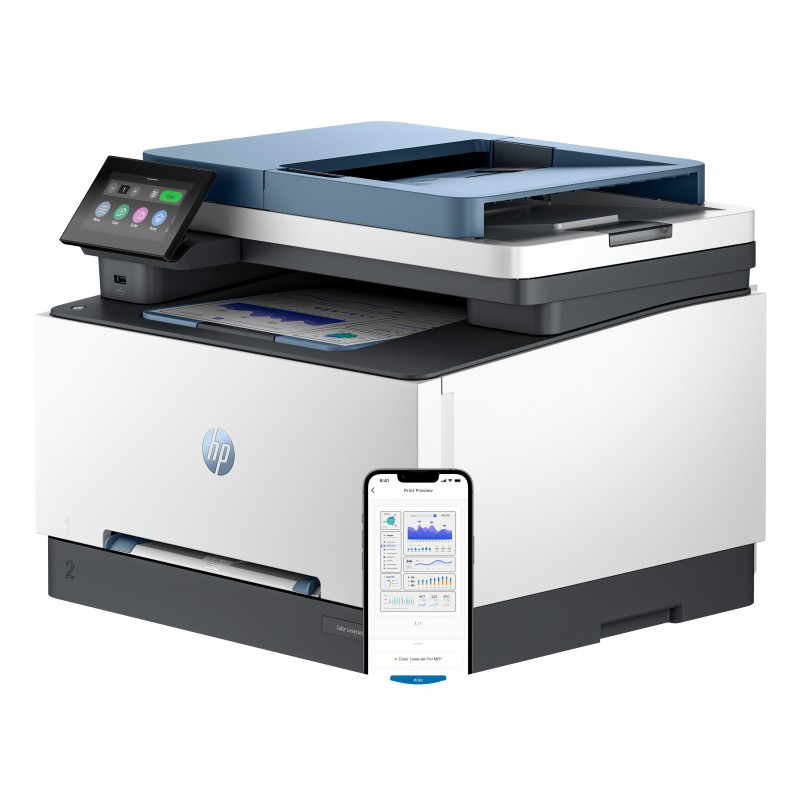 HP Color LaserJet Pro MFP 3302fdwg, Couleur, Imprimante pour Petitesmoyennes entreprises, Laser, Couleur, 600 x 600 DPI, A4, 25 ppm, Impression recto-verso