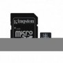 Kingston Carte 64GB microSDXC Industrielle C10 A1 pSLC + adaptateur SD, 64 Go, MicroSDXC, Classe 10, UHS-I, 100 Mos, 80 Mos