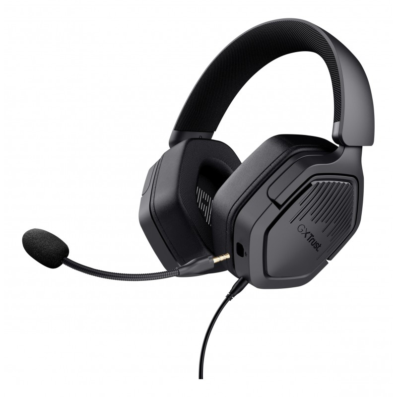 Trust GXT492 Carus, Avec fil, Jouer, 20 - 20000 Hz, 284 g, Casque, Noir