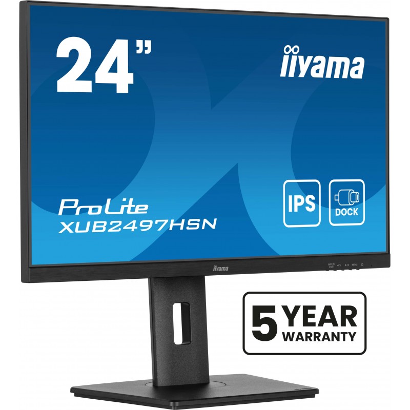 Iiyama ProLite XUB2497HSN-B2, 60,5 cm 23.8", 1920 x 1080 pixels, Full HD, LED, 1 ms, Noir
