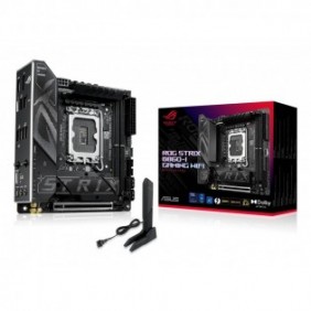 ASUS ROG STRIX B860-I GAMING WIFI, Intel, LGA 1851 Socket V1, Intel Core Ultra Series 2, DDR5-SDRAM, 128 Go, DIMM